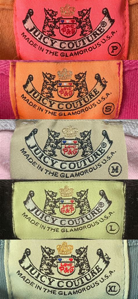 juicy couture tags by year.